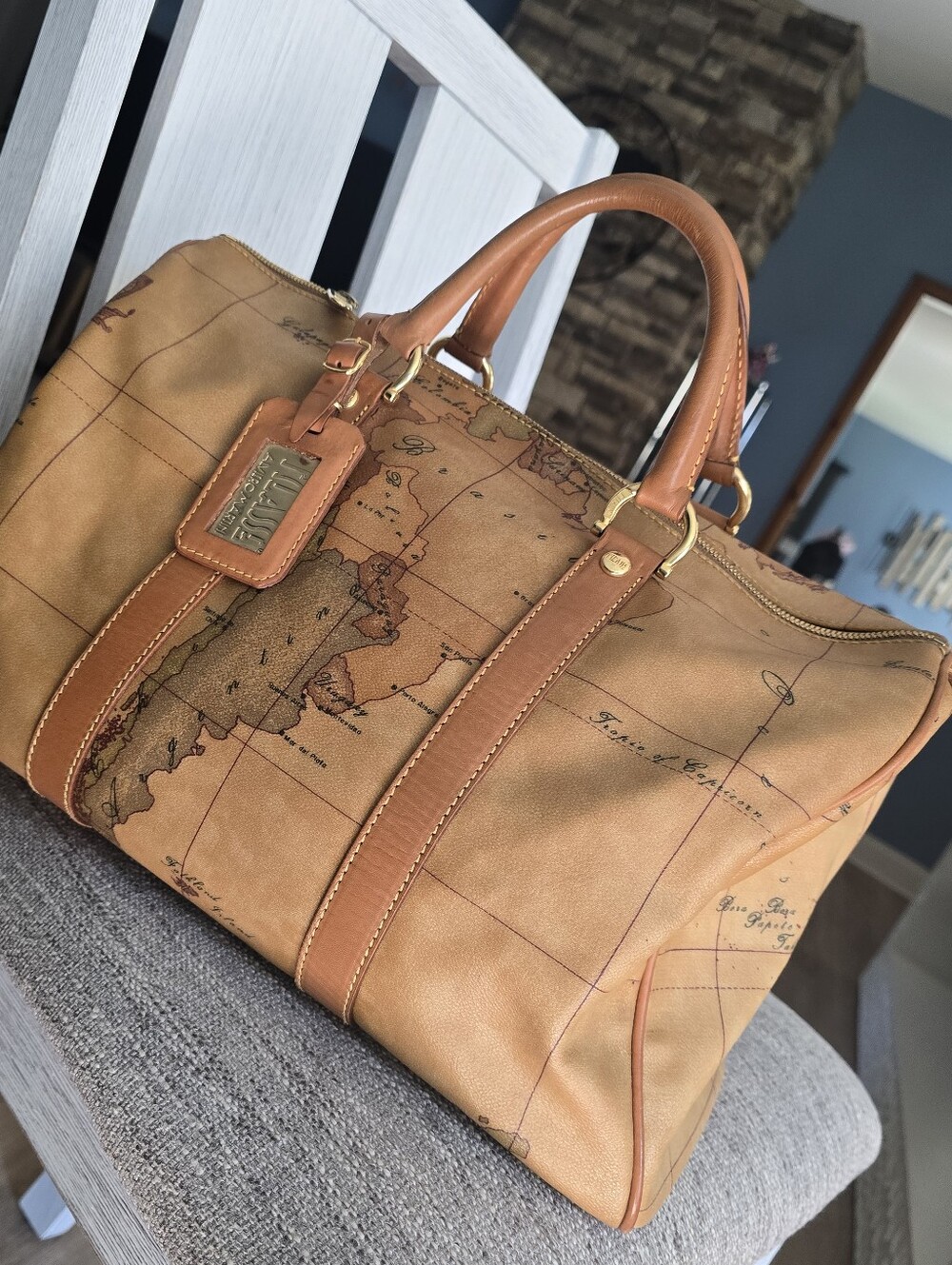 Authentic Alviero Martini Satchel Handbag